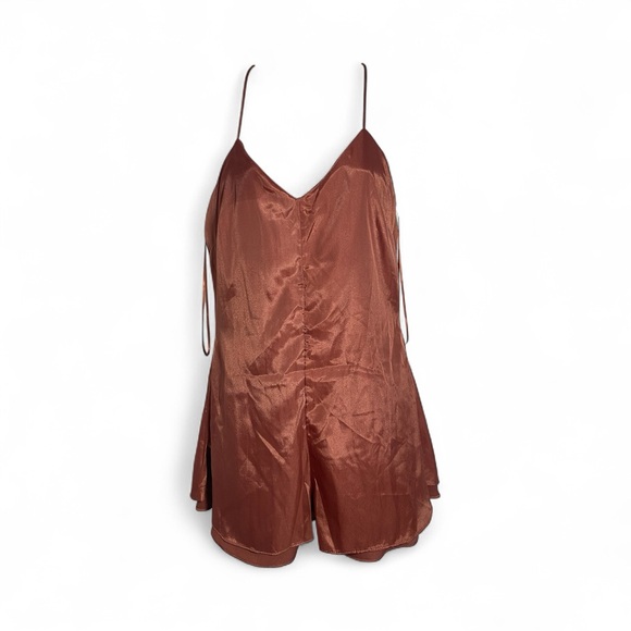 Dress Forum Copper Satin Slip Dress - Picture 9 of 12
